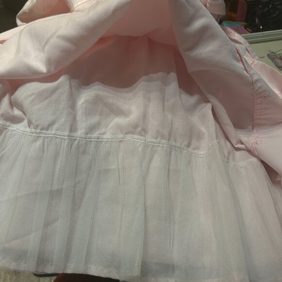 Vtg Cheazioni Brigitte Girls Pink Dress Sz 8 Made in Italy Embroidered Girl Era - Picture 5 of 9